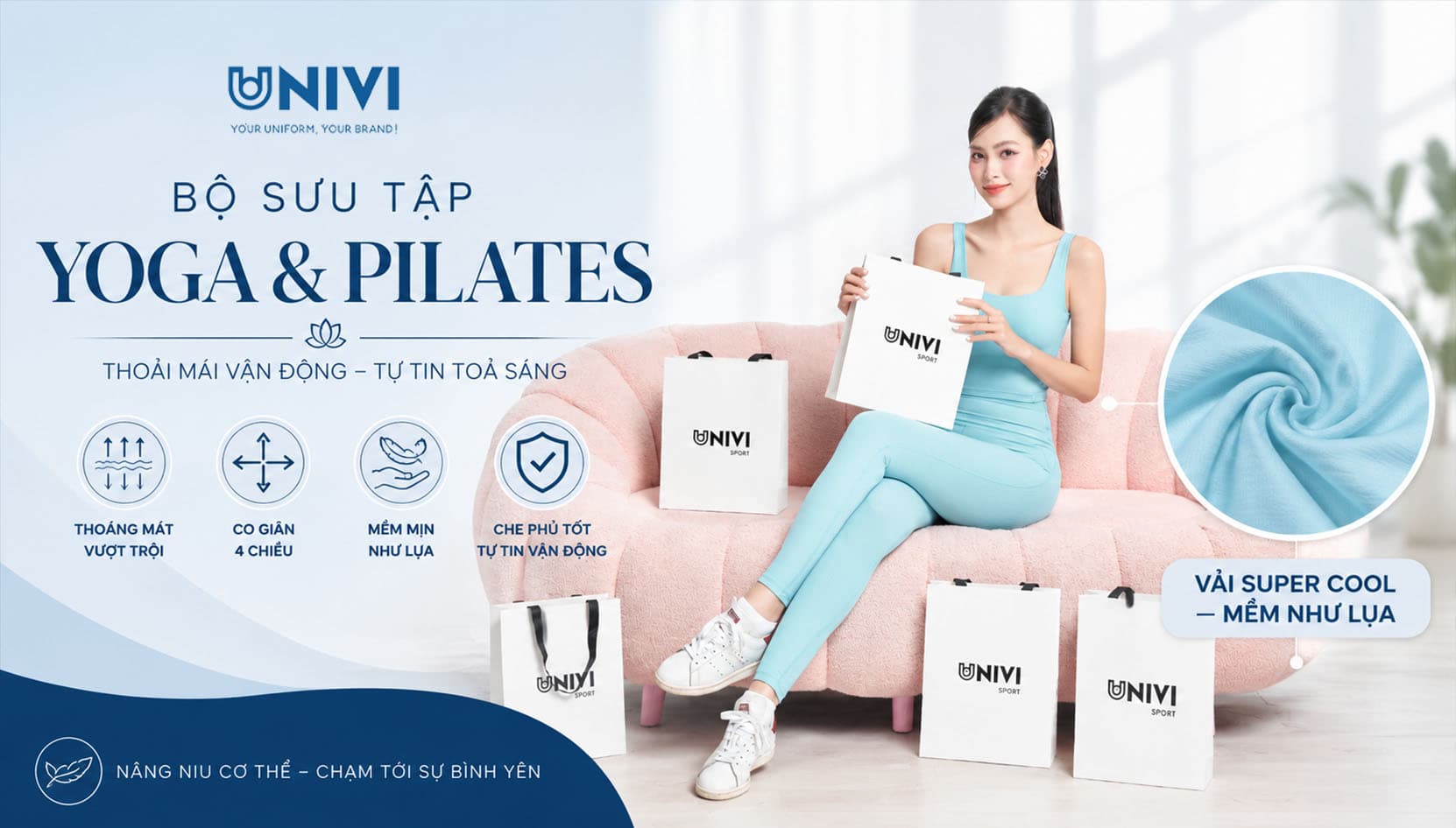 Đồng phục Yoga Pilates cho studio và cộng đồng Wellness