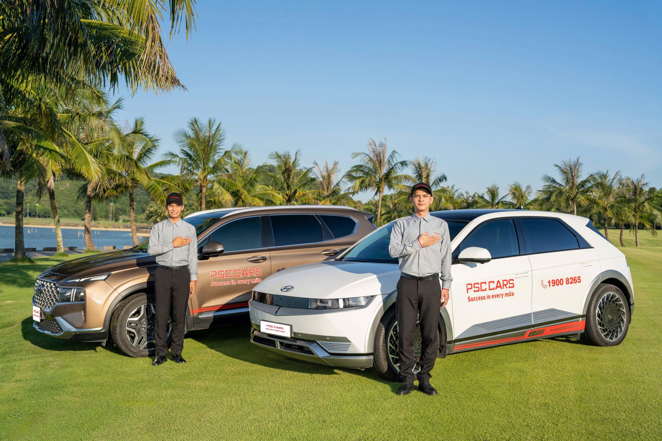 Hình ảnh nhân sự PSC Cars Thành Công Group với đồng phục Univi