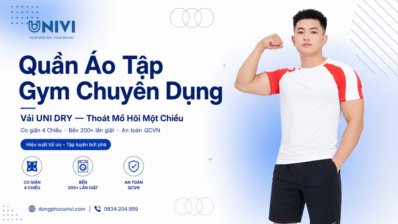 Quần Áo Tập Gym Chuyên Dụng: 7 Tiêu Chí Chọn Đúng | UNIVI