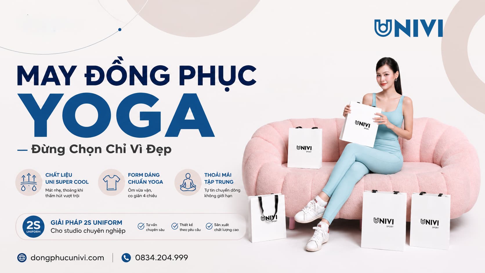 May Đồng Phục Yoga Chuyên Dụng Cho Studio Và Giáo Viên