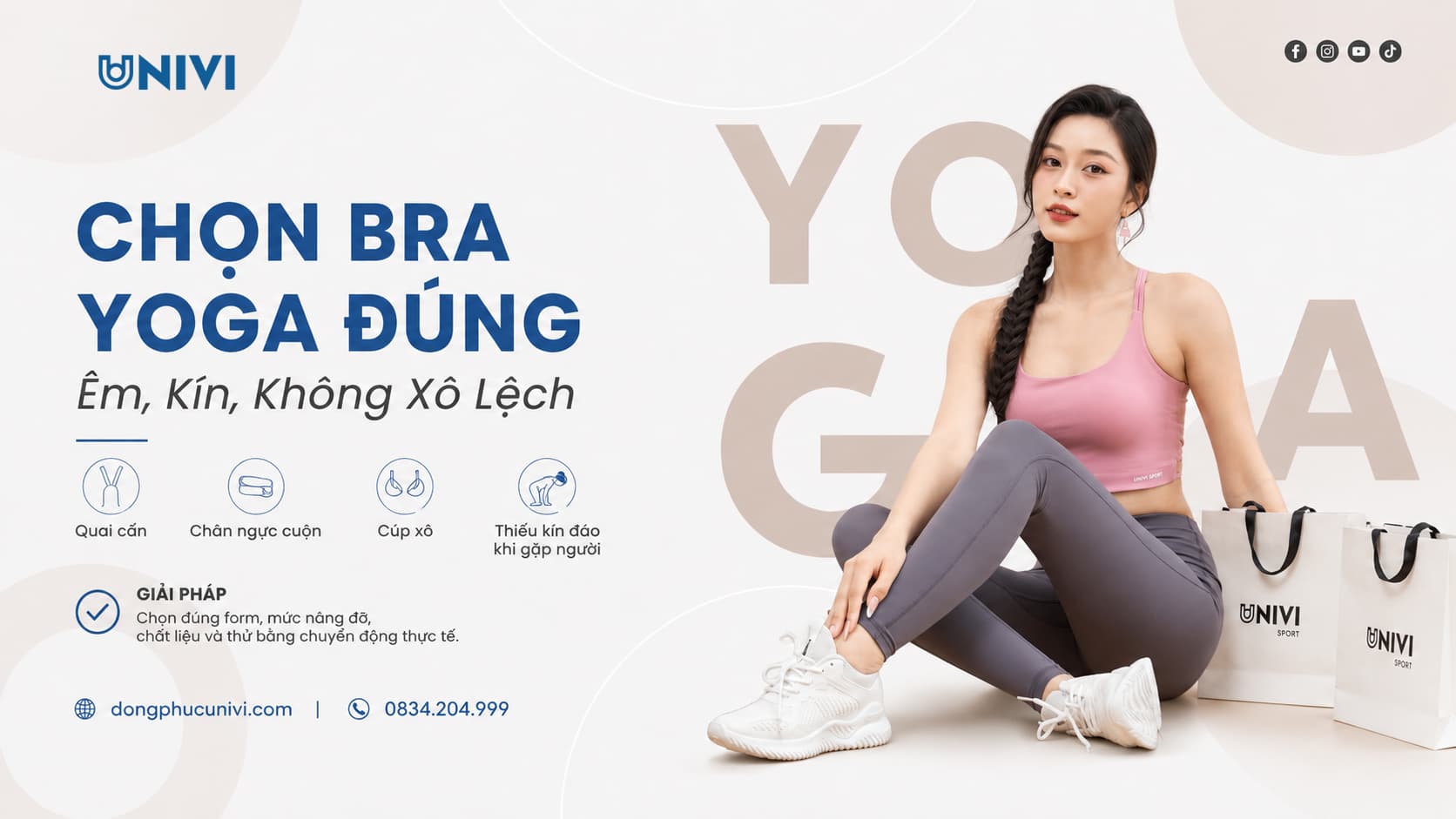 Áo Bra Thể Thao Tập Yoga: 7 Tiêu Chí Chọn Chuẩn Form